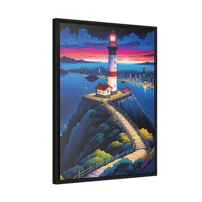 The Cliff Lighthouse 6 - Framed Wall Art
