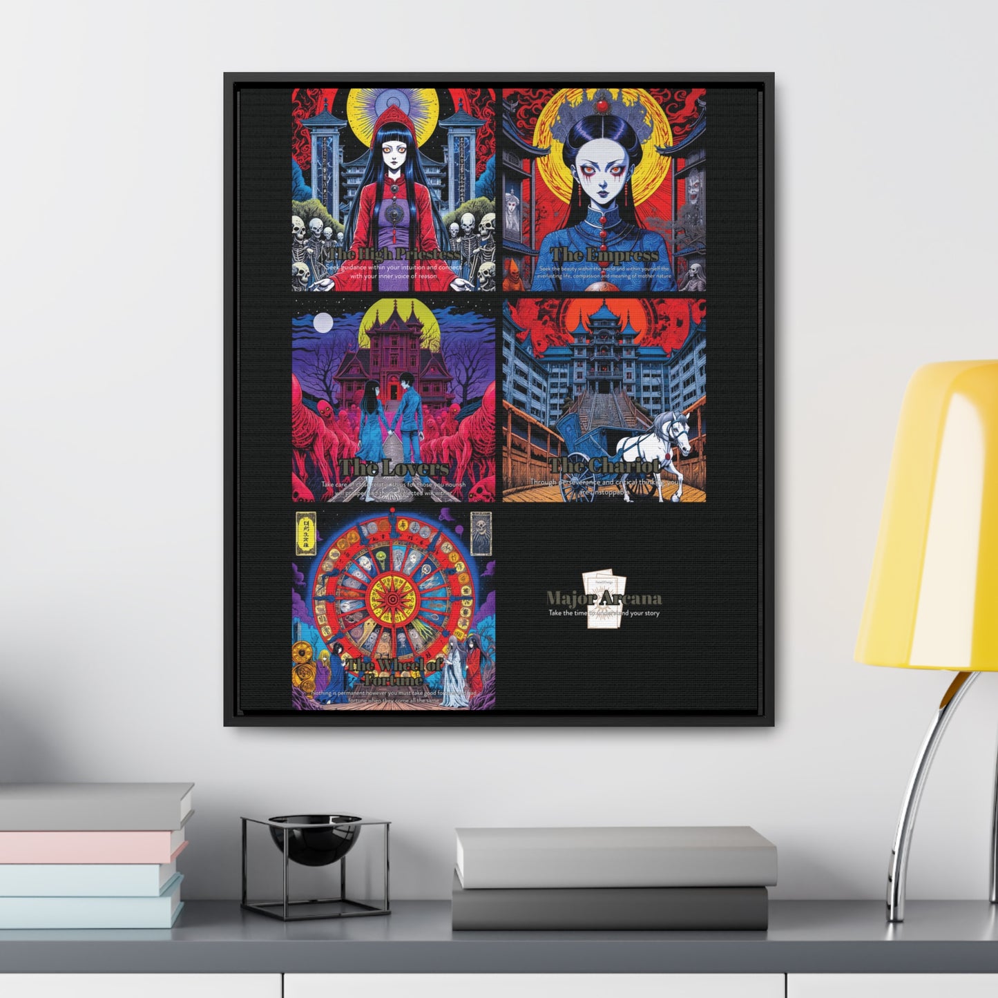 Major Arcana 2 of 4 - Framed Wall Art