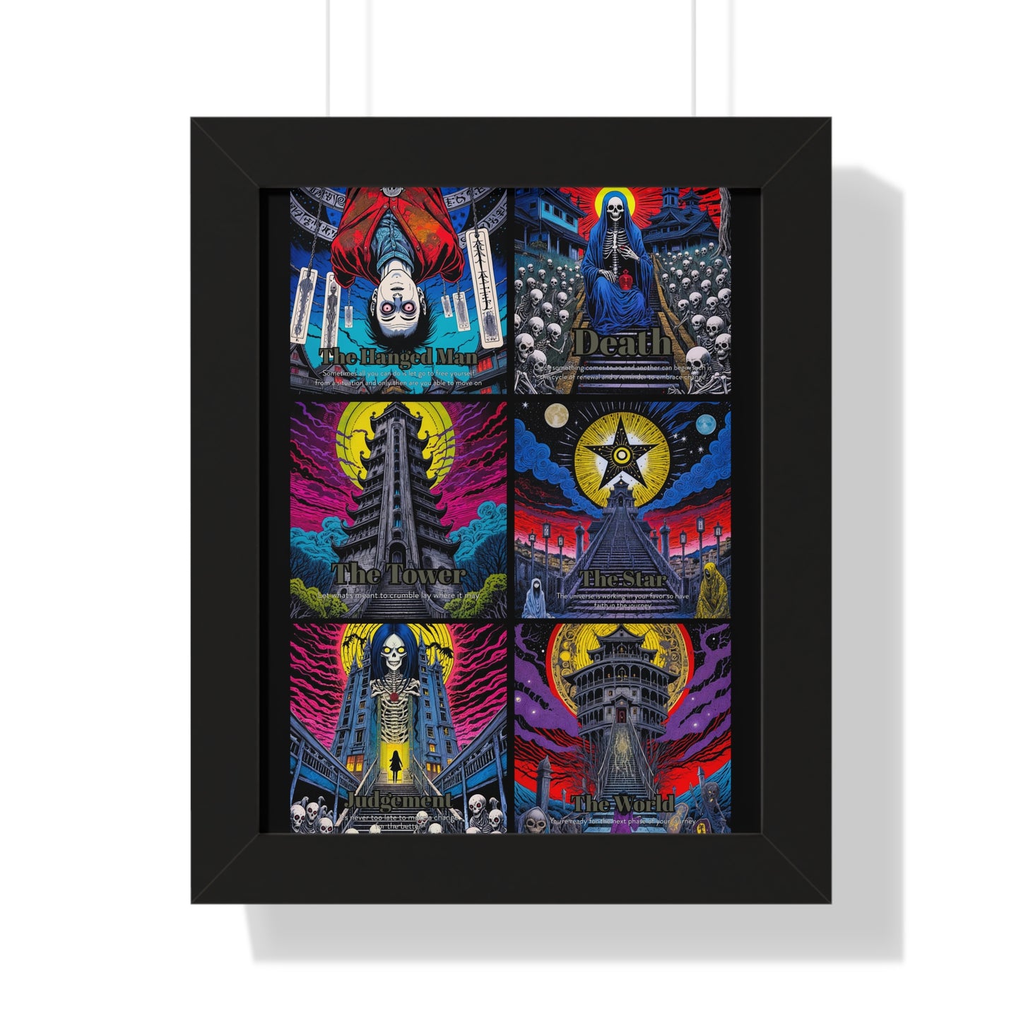 Major Arcana 4 of 4 Framed Vertical Poster