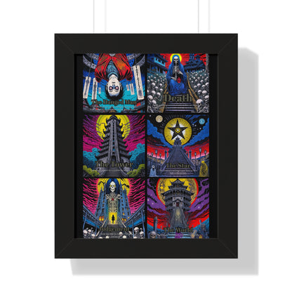 Major Arcana 4 of 4 Framed Vertical Poster