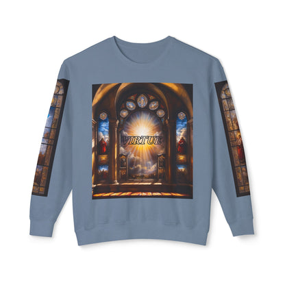 Virtue - Divine Tragedy - Unisex Lightweight Crewneck Sweatshirt