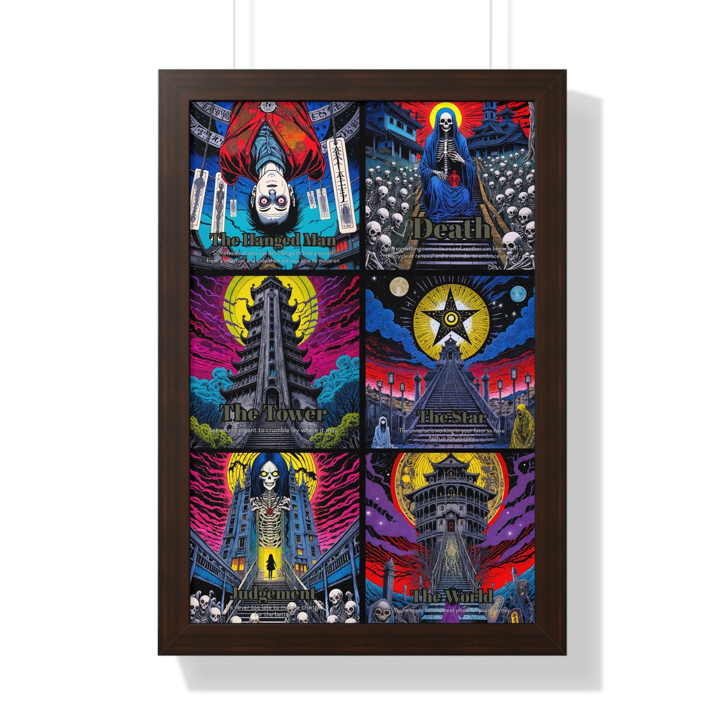 Major Arcana 4 of 4 Framed Vertical Poster