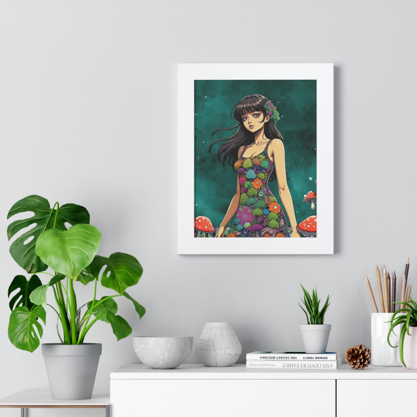 Brown Eyed Girl - Framed Vertical Poster