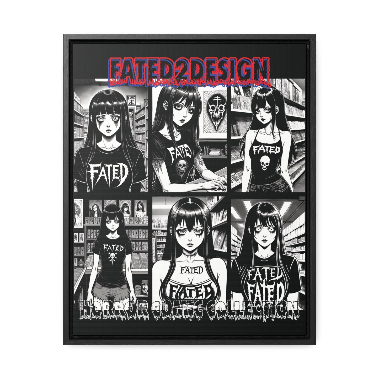 Horror Comic Collection Framed Wall Art