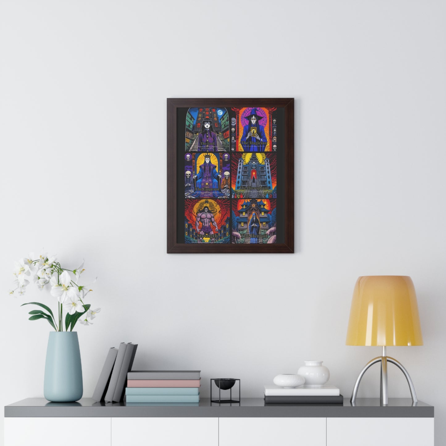 Major Arcana 1 of 4 Framed Vertical Poster