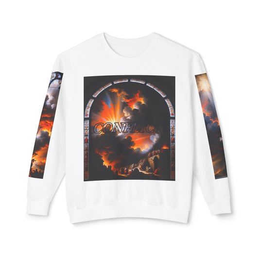 Conflict - Divine Tragedy - Unisex Lightweight Crewneck Sweatshirt