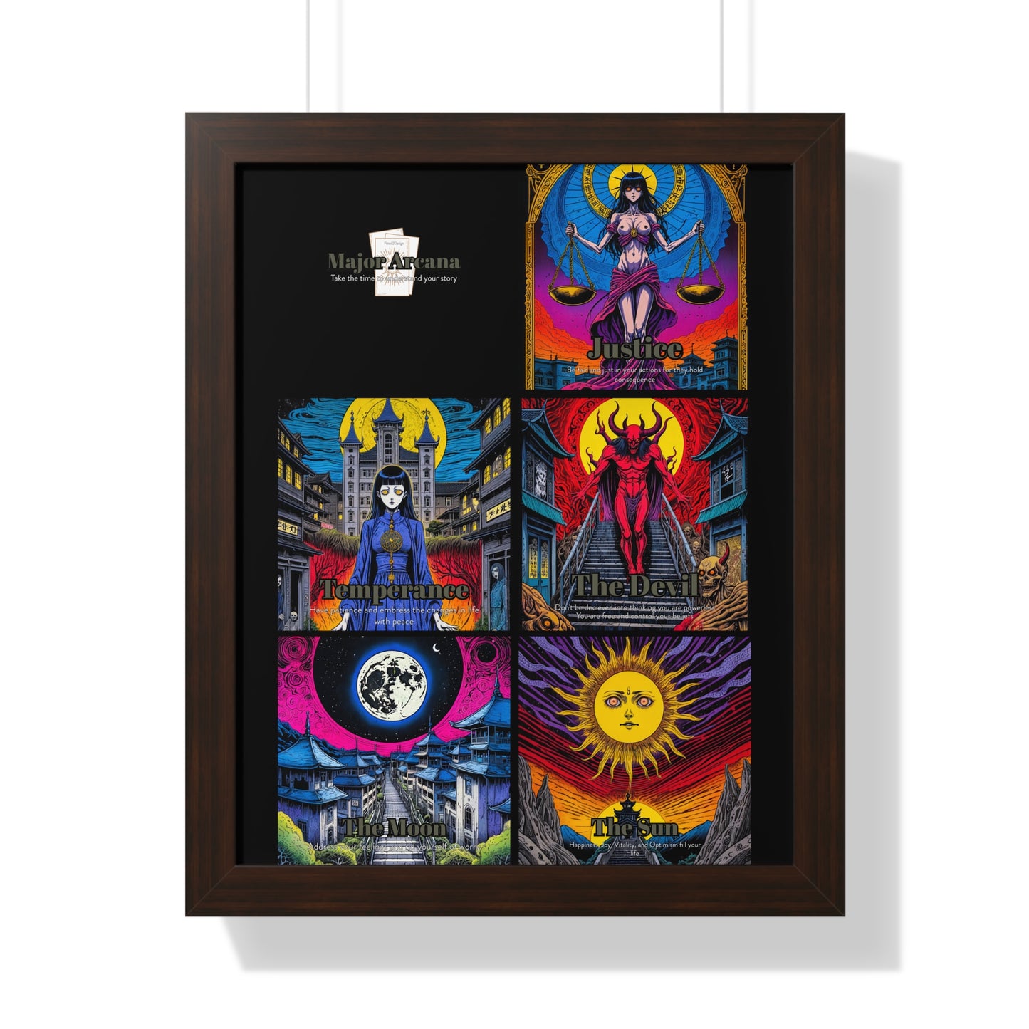 Major Arcana 3 of 4 Framed Vertical Poster