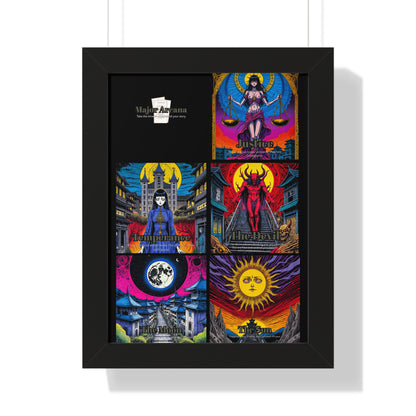 Major Arcana 3 of 4 Framed Vertical Poster