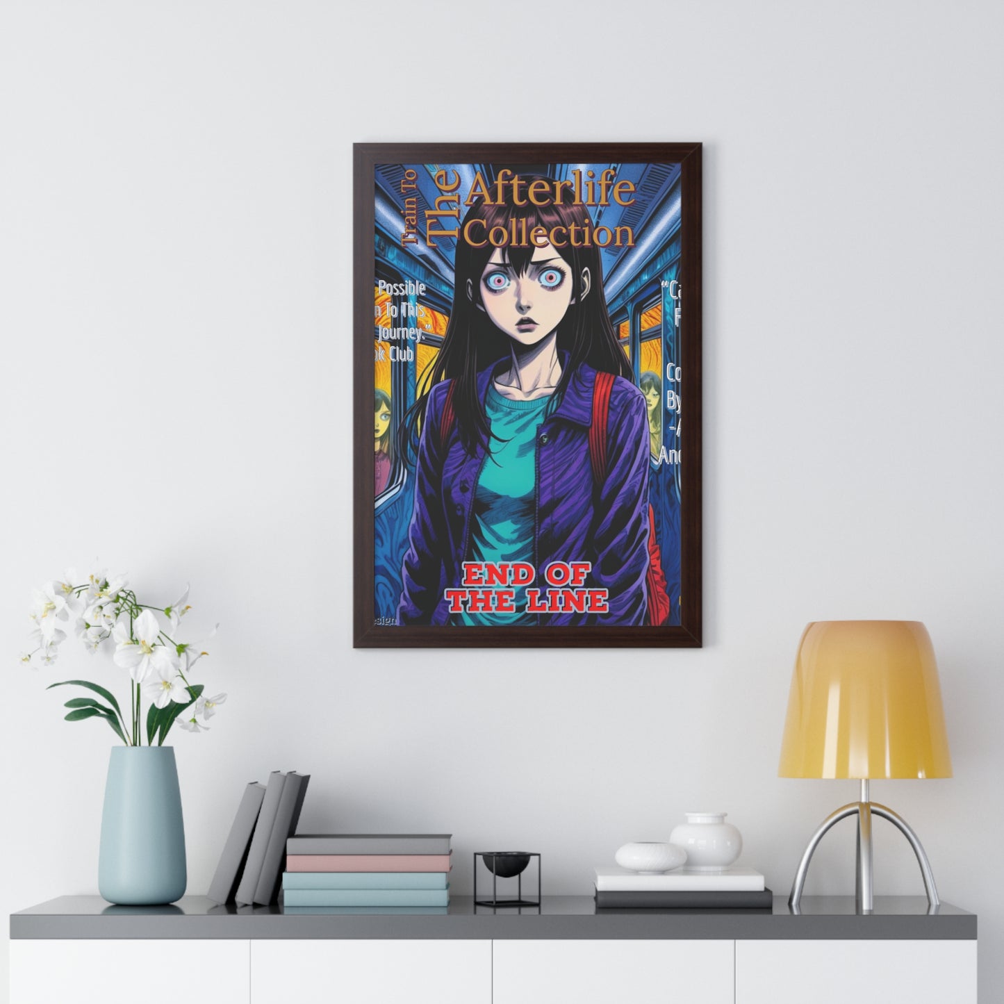 Train To The Afterlife B5 Framed Vertical Poster