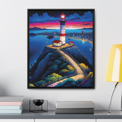The Cliff Lighthouse 6 - Framed Wall Art