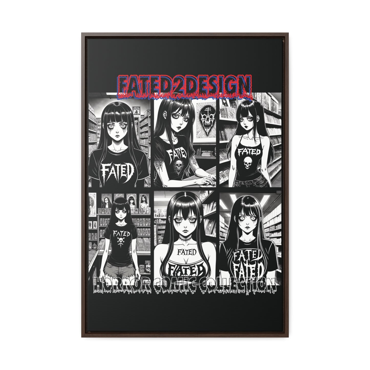 Horror Comic Collection Framed Wall Art