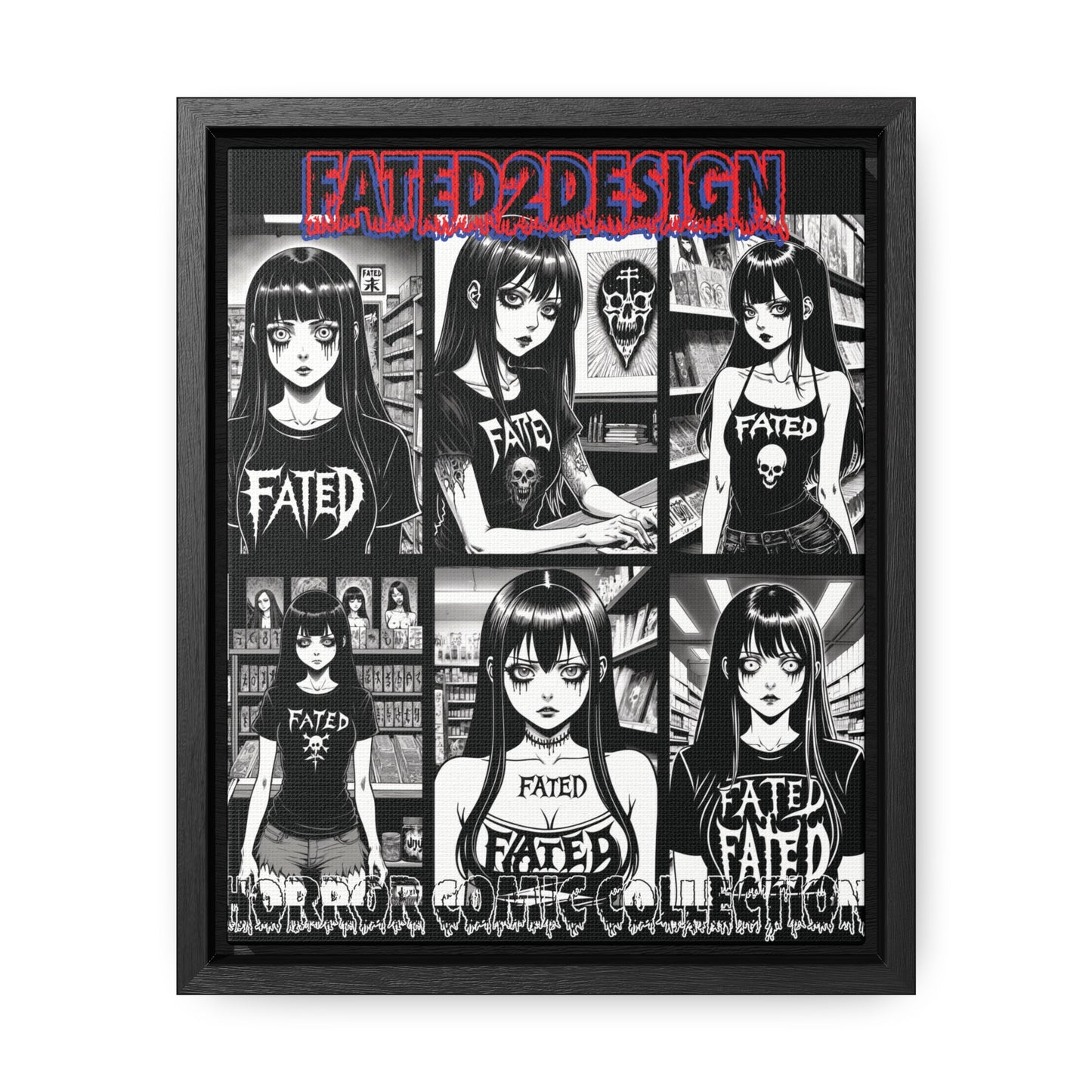 Horror Comic Collection Framed Wall Art