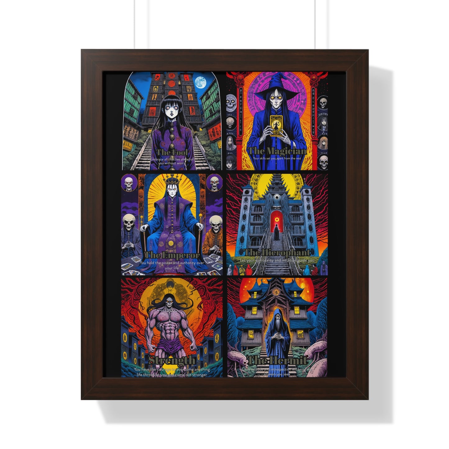 Major Arcana 1 of 4 Framed Vertical Poster
