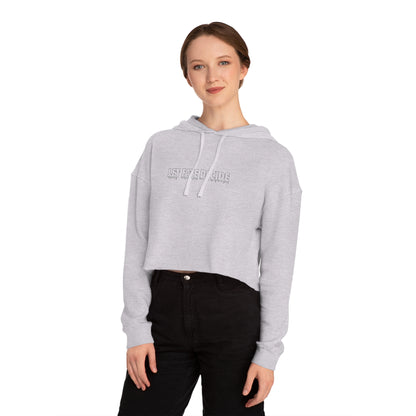 Let Fate Decide Minimalist - Women’s Cropped Hooded Sweatshirt