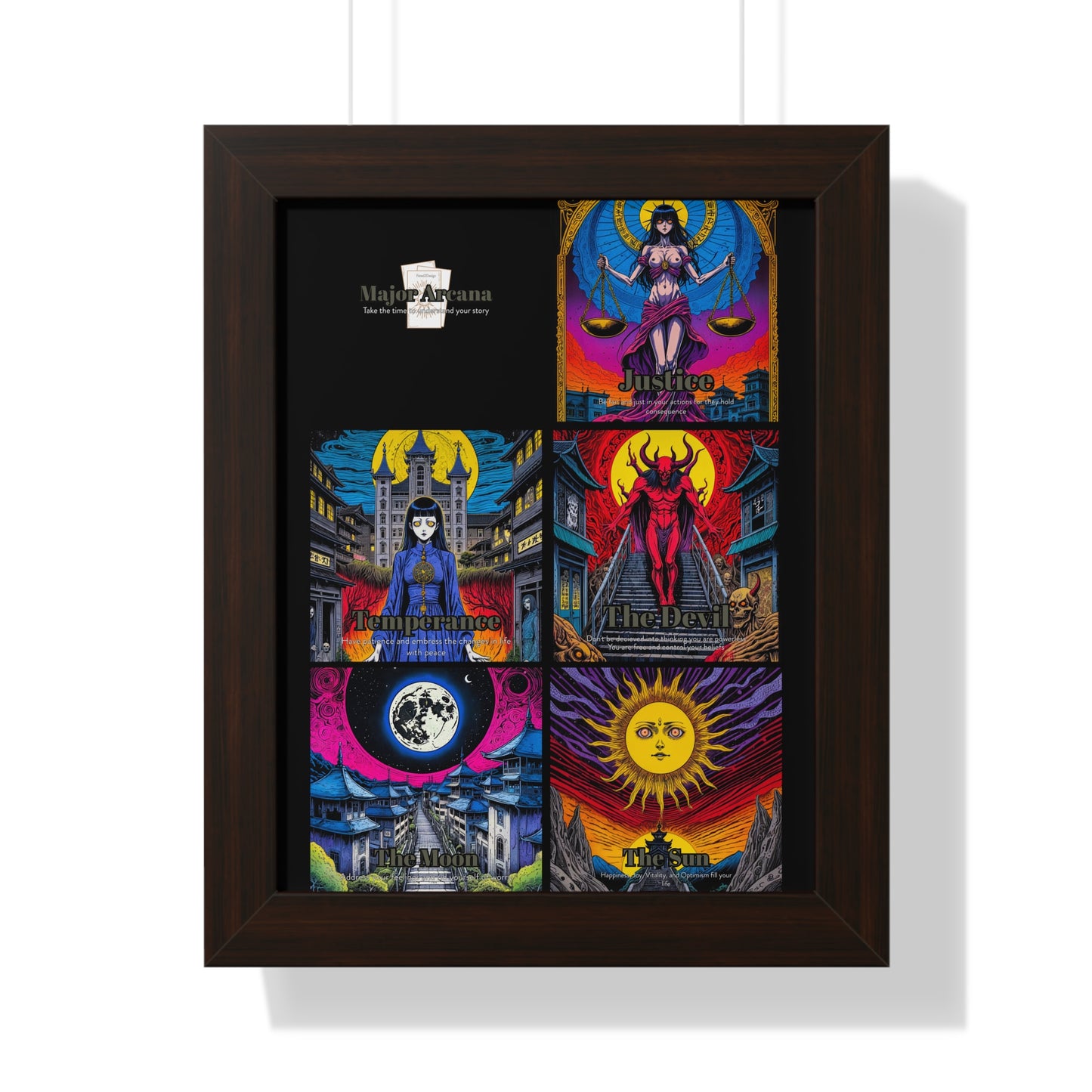 Major Arcana 3 of 4 Framed Vertical Poster
