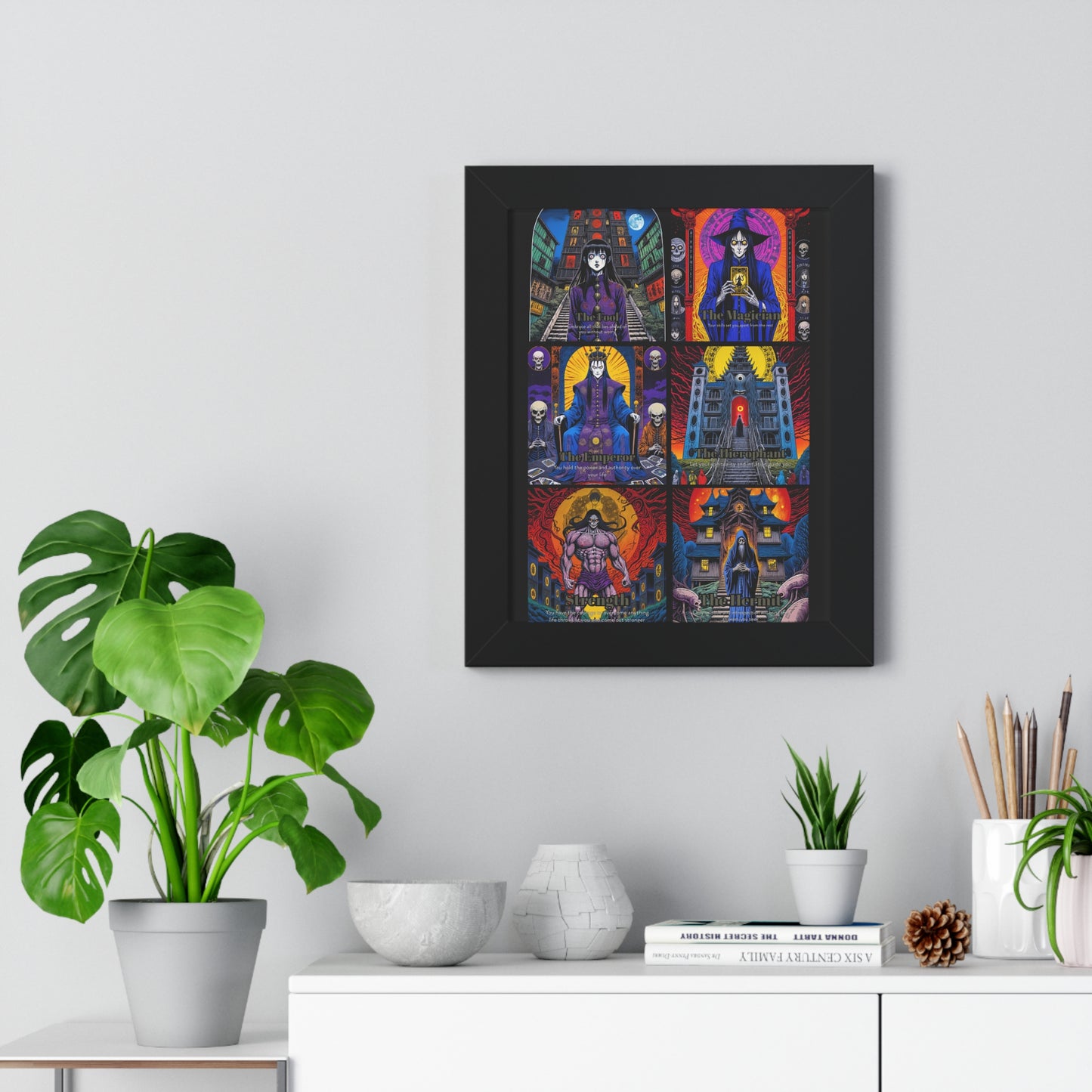 Major Arcana 1 of 4 Framed Vertical Poster