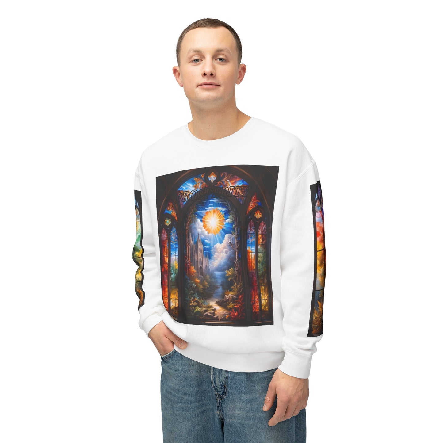 Prosperity - Divine Tragedy - Unisex Lightweight Crewneck Sweatshirt