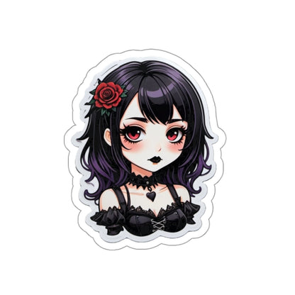Goth Girl V.2 Cutesy Die-Cut Stickers