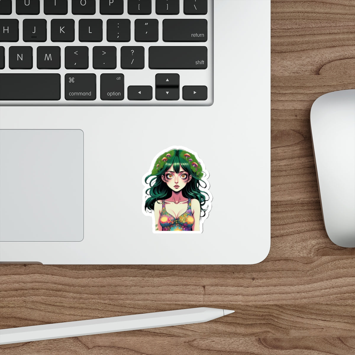 Mushroom Girl V9 Good Vibes Die-Cut Stickers