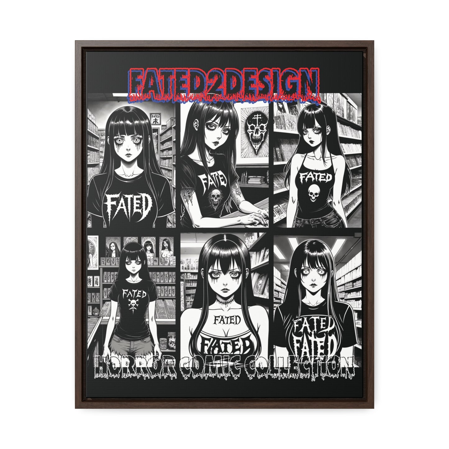 Horror Comic Collection Framed Wall Art