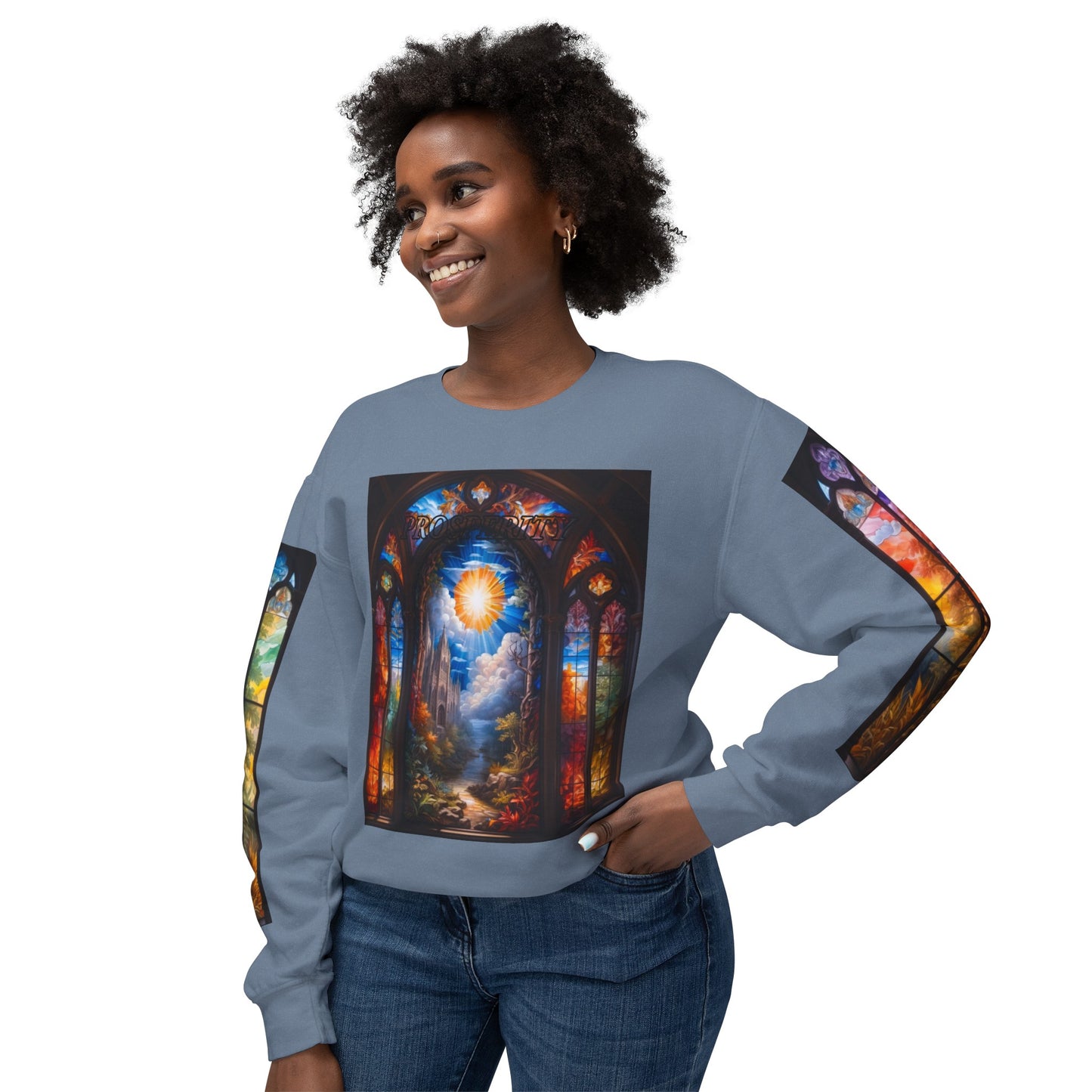 Prosperity - Divine Tragedy - Unisex Lightweight Crewneck Sweatshirt