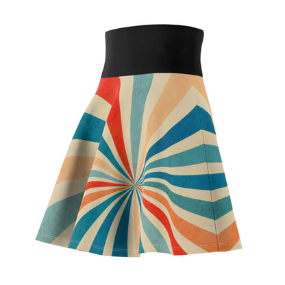 Split Spiral Alice Women's Skater Skirt