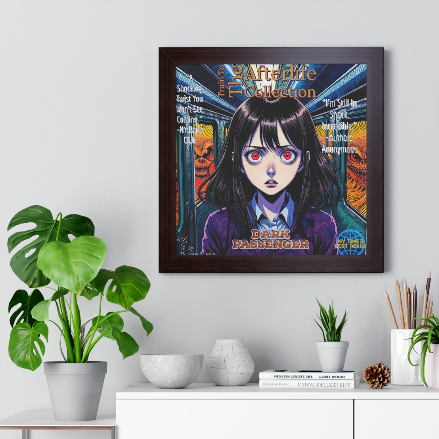 Train To The Afterlife B4 Framed Vertical Poster