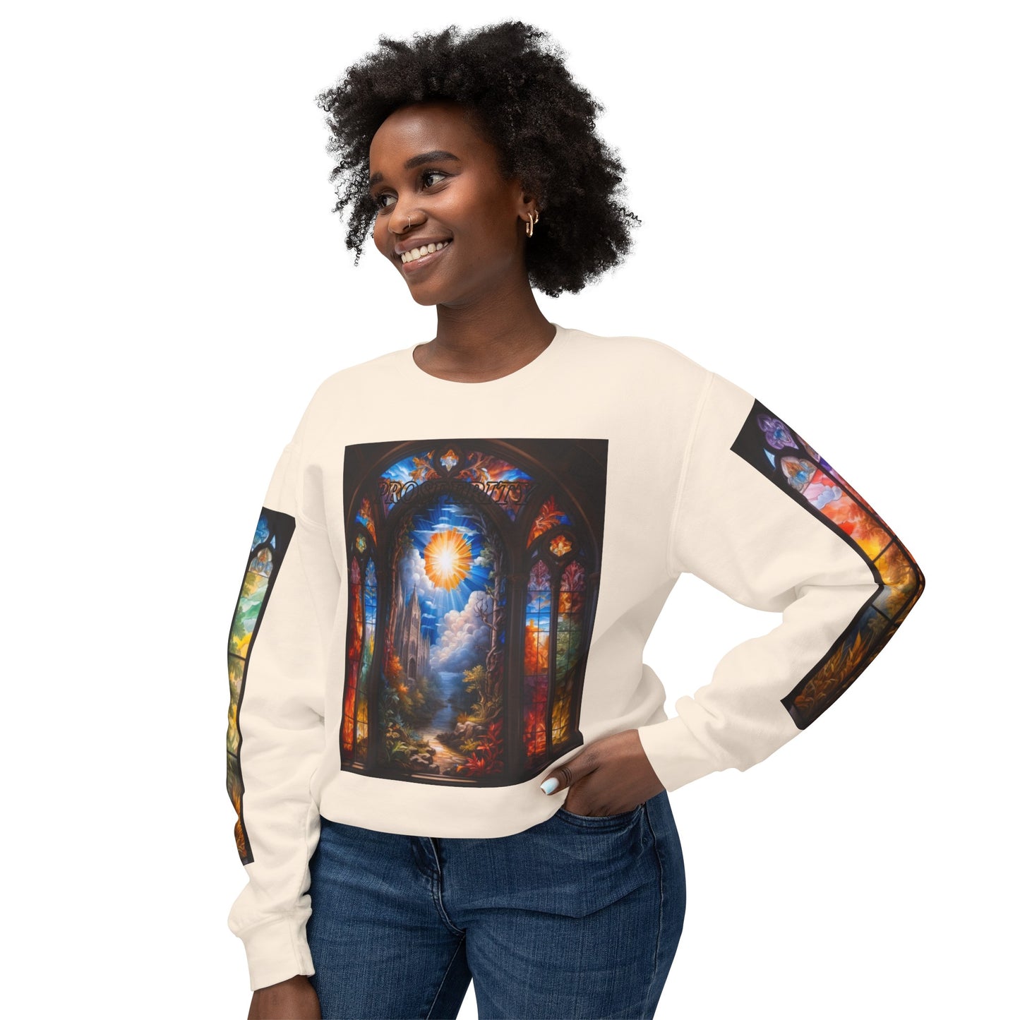 Prosperity - Divine Tragedy - Unisex Lightweight Crewneck Sweatshirt
