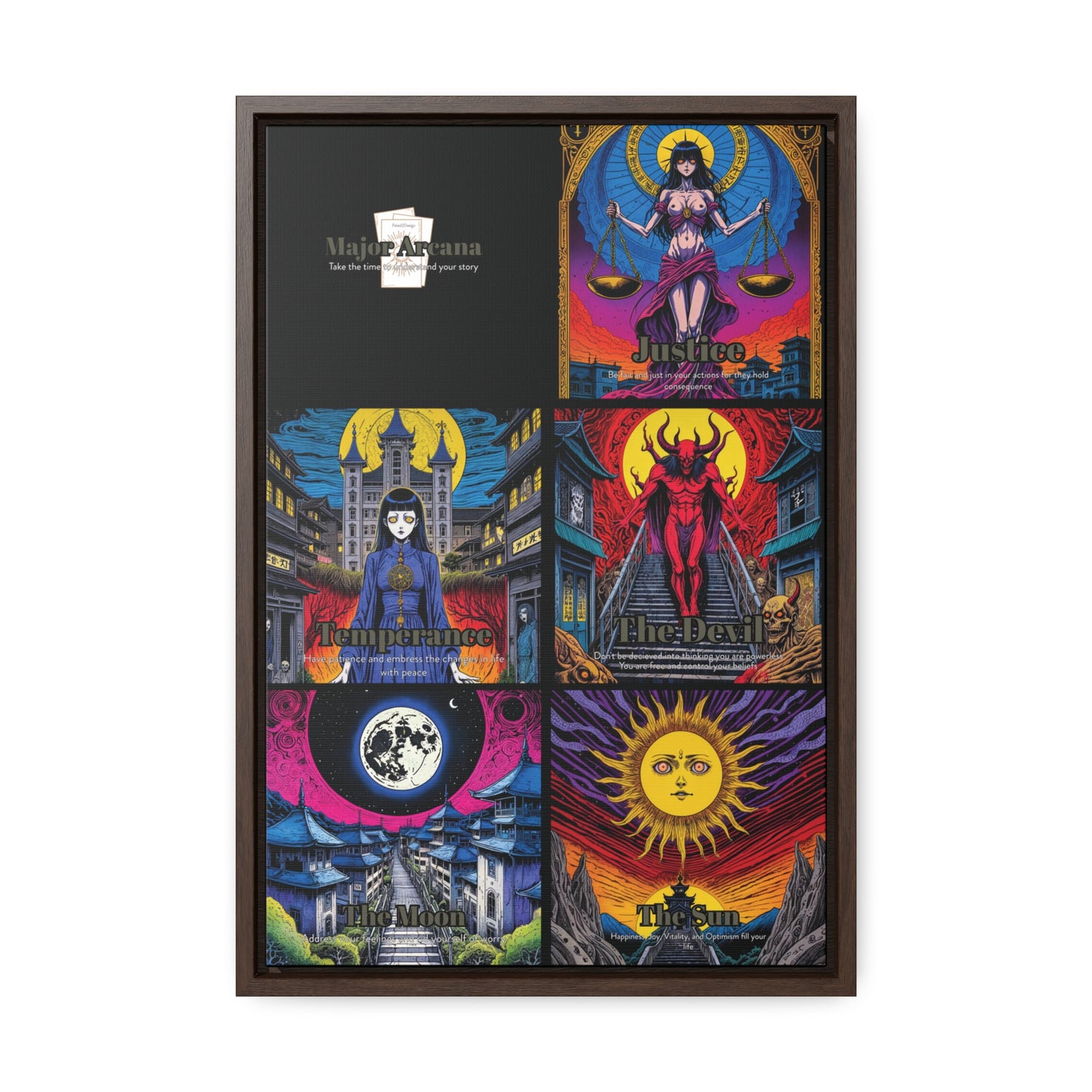 Major Arcana 3 of 4 - Framed Wall Art