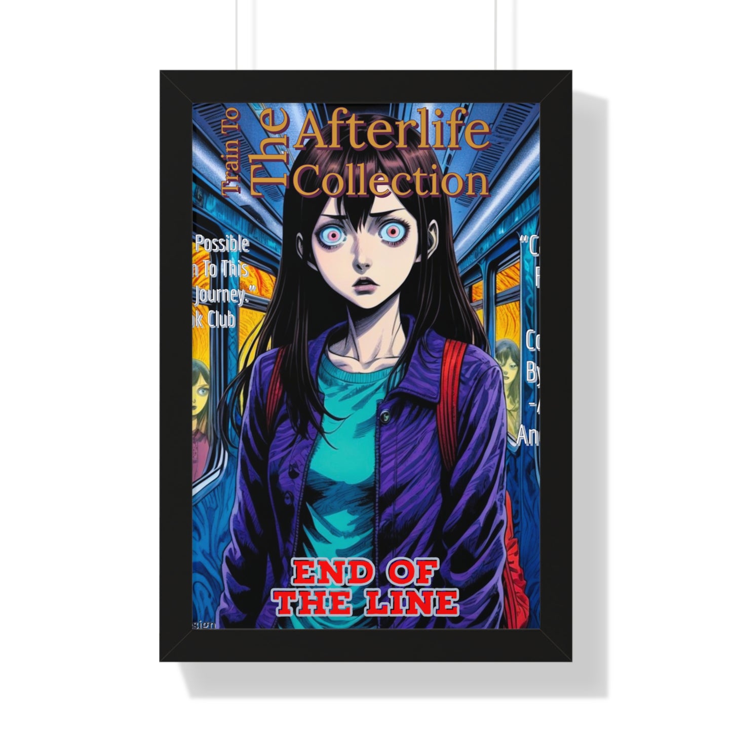 Train To The Afterlife B5 Framed Vertical Poster