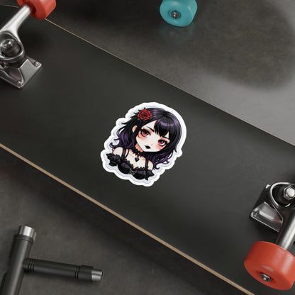 Goth Girl V.2 Cutesy Die-Cut Stickers