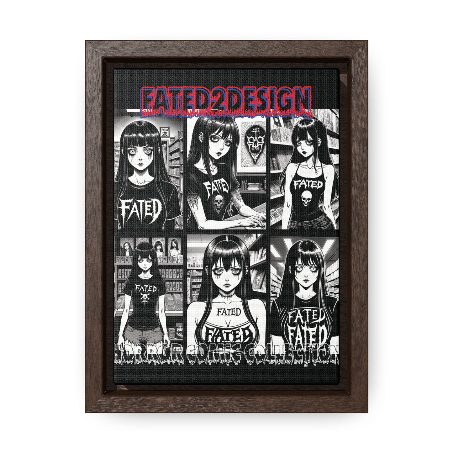Horror Comic Collection Framed Wall Art