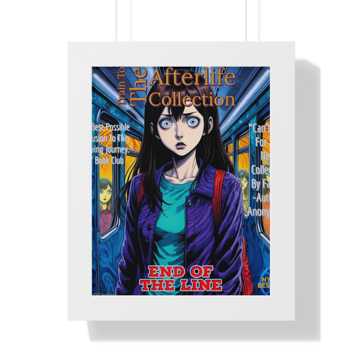 Train To The Afterlife B5 Framed Vertical Poster