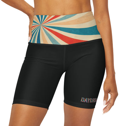 Spiral - Daydream Alice High Waisted Yoga Shorts