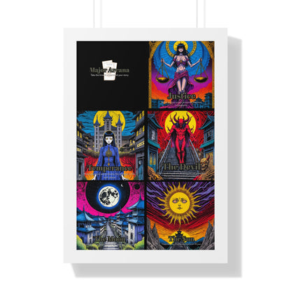 Major Arcana 3 of 4 Framed Vertical Poster