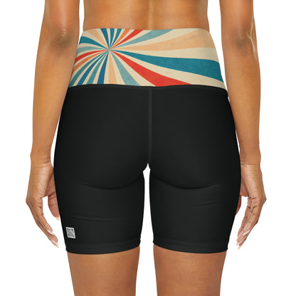 Spiral - Daydream Alice High Waisted Yoga Shorts