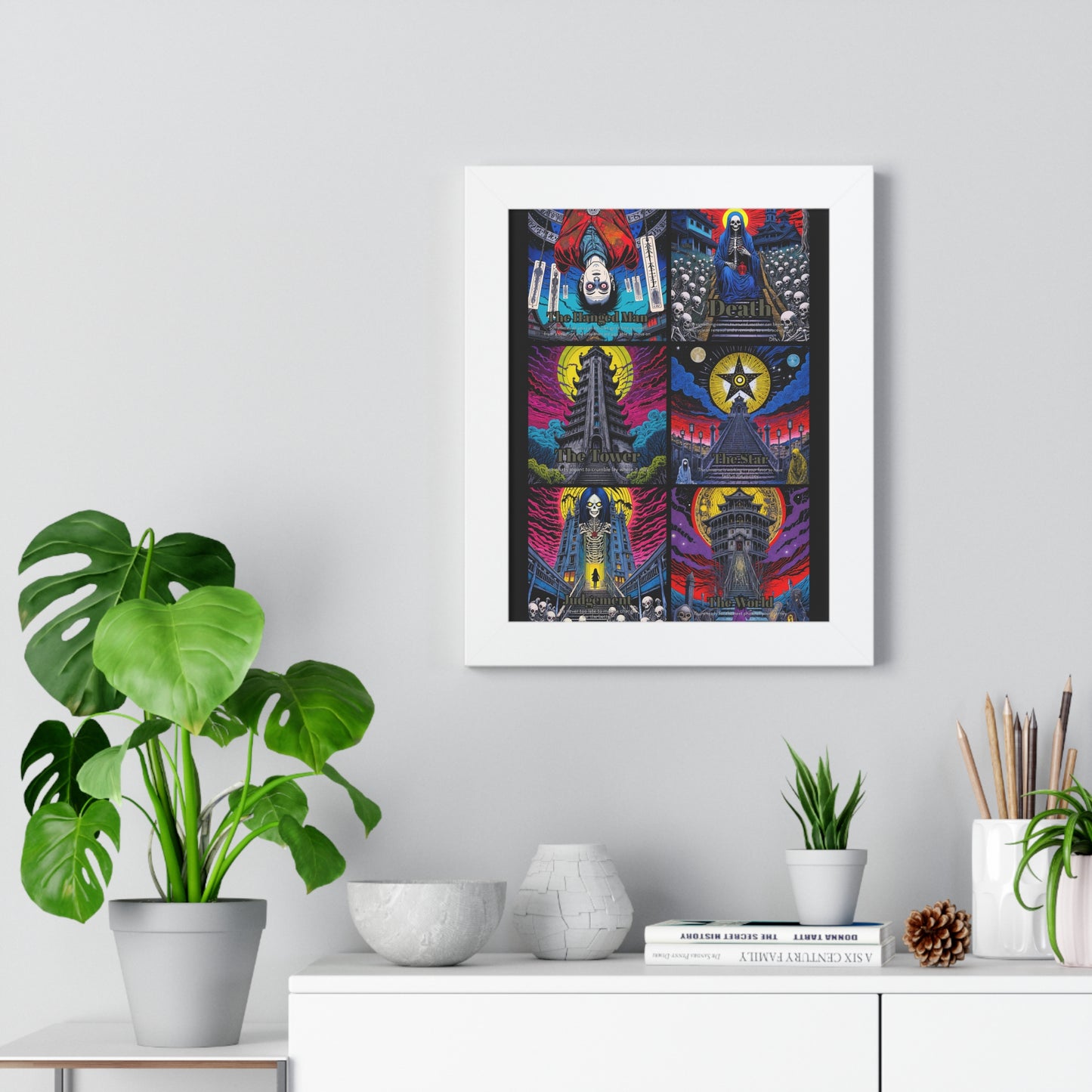 Major Arcana 4 of 4 Framed Vertical Poster