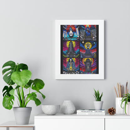 Major Arcana 4 of 4 Framed Vertical Poster