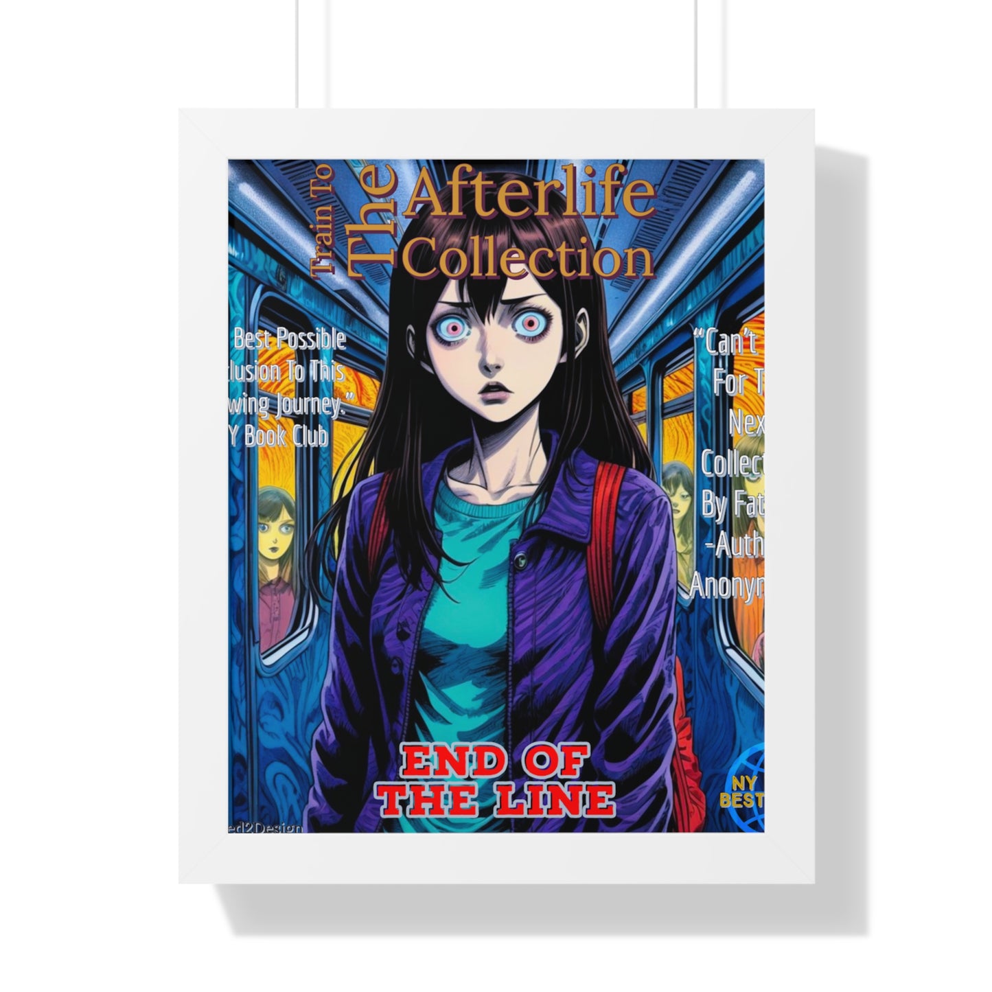 Train To The Afterlife B5 Framed Vertical Poster