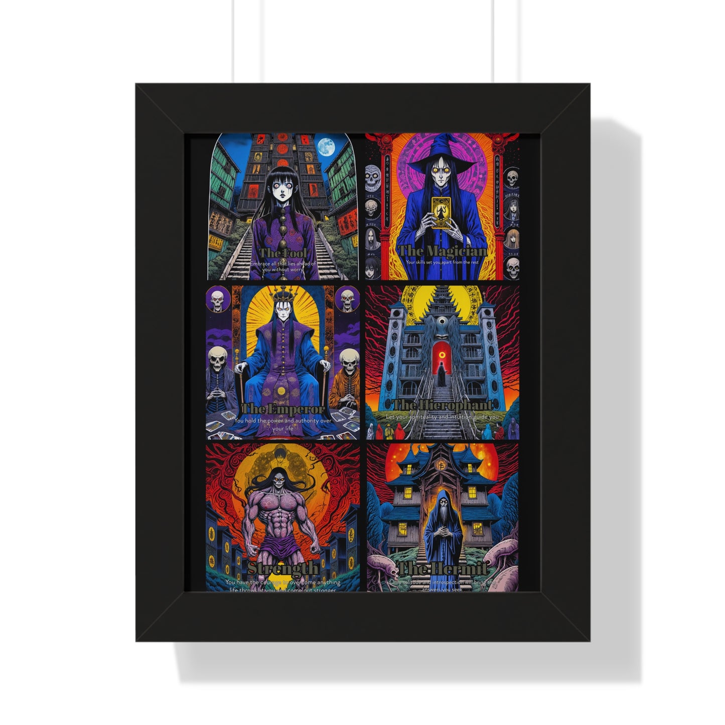 Major Arcana 1 of 4 Framed Vertical Poster