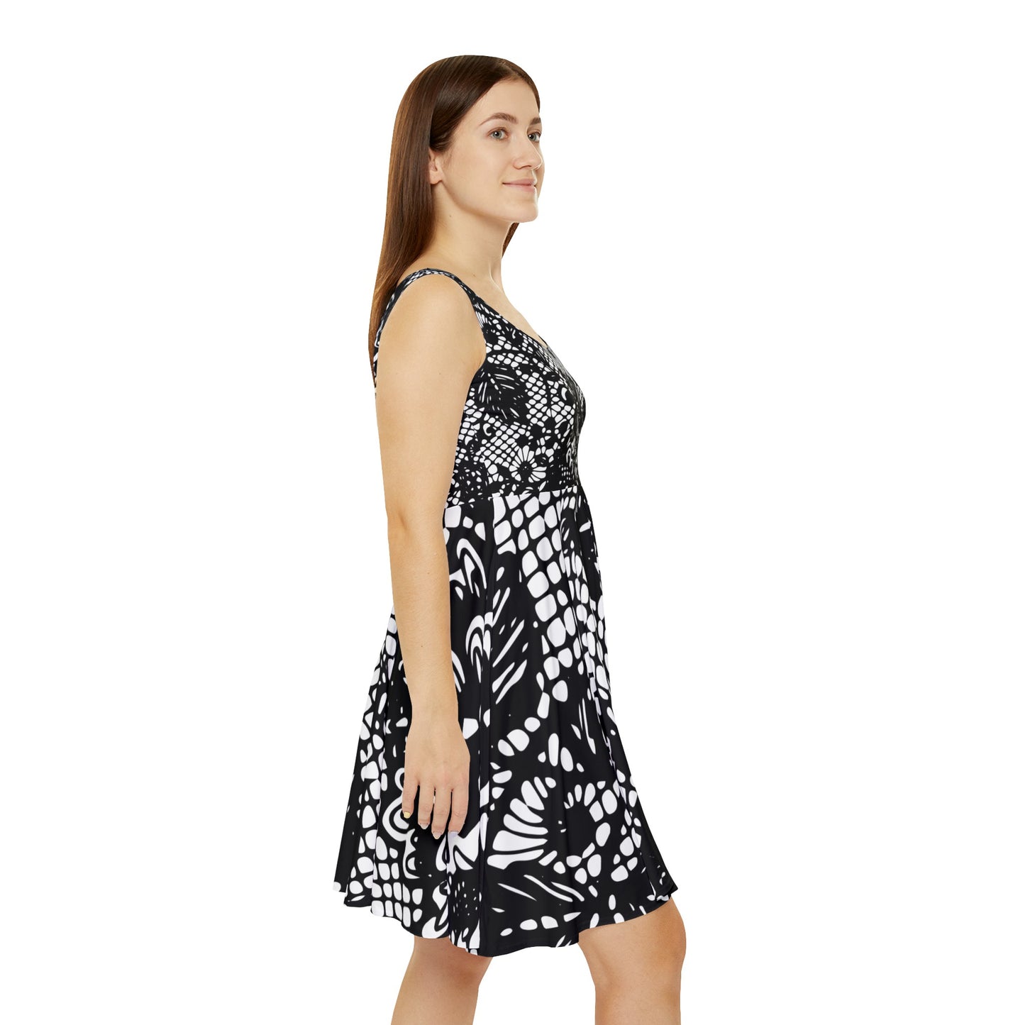 Flower Lace Fated MC Women's Skater Dress