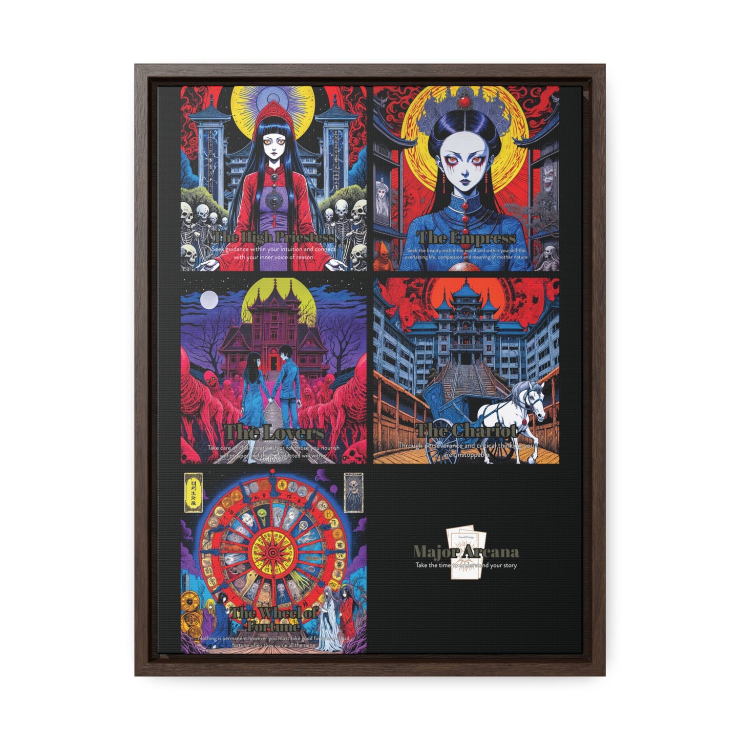 Major Arcana 2 of 4 - Framed Wall Art