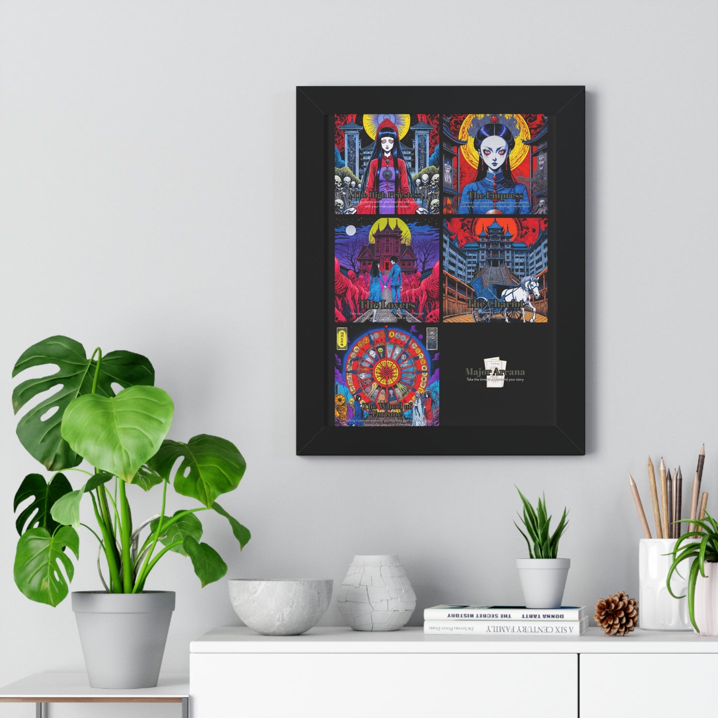 Major Arcana 2 of 4 Framed Vertical Poster