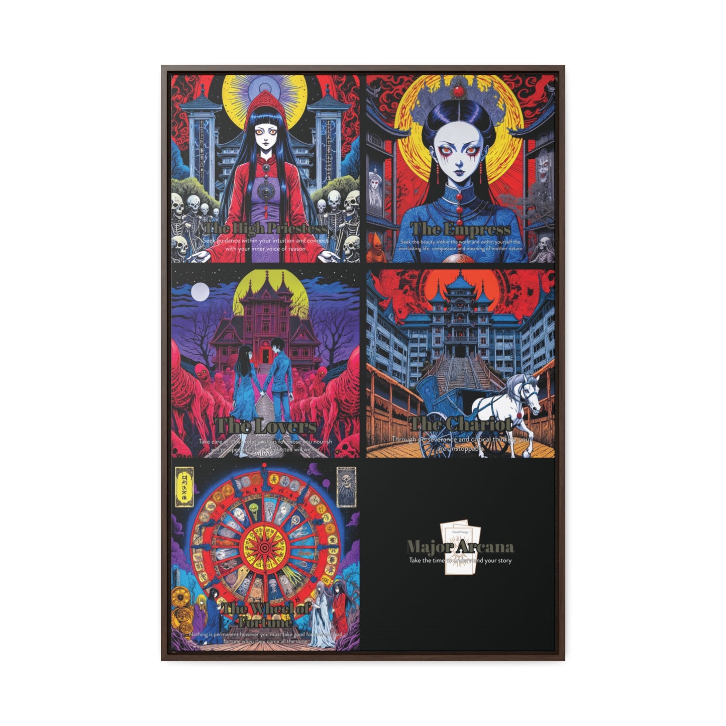 Major Arcana 2 of 4 - Framed Wall Art