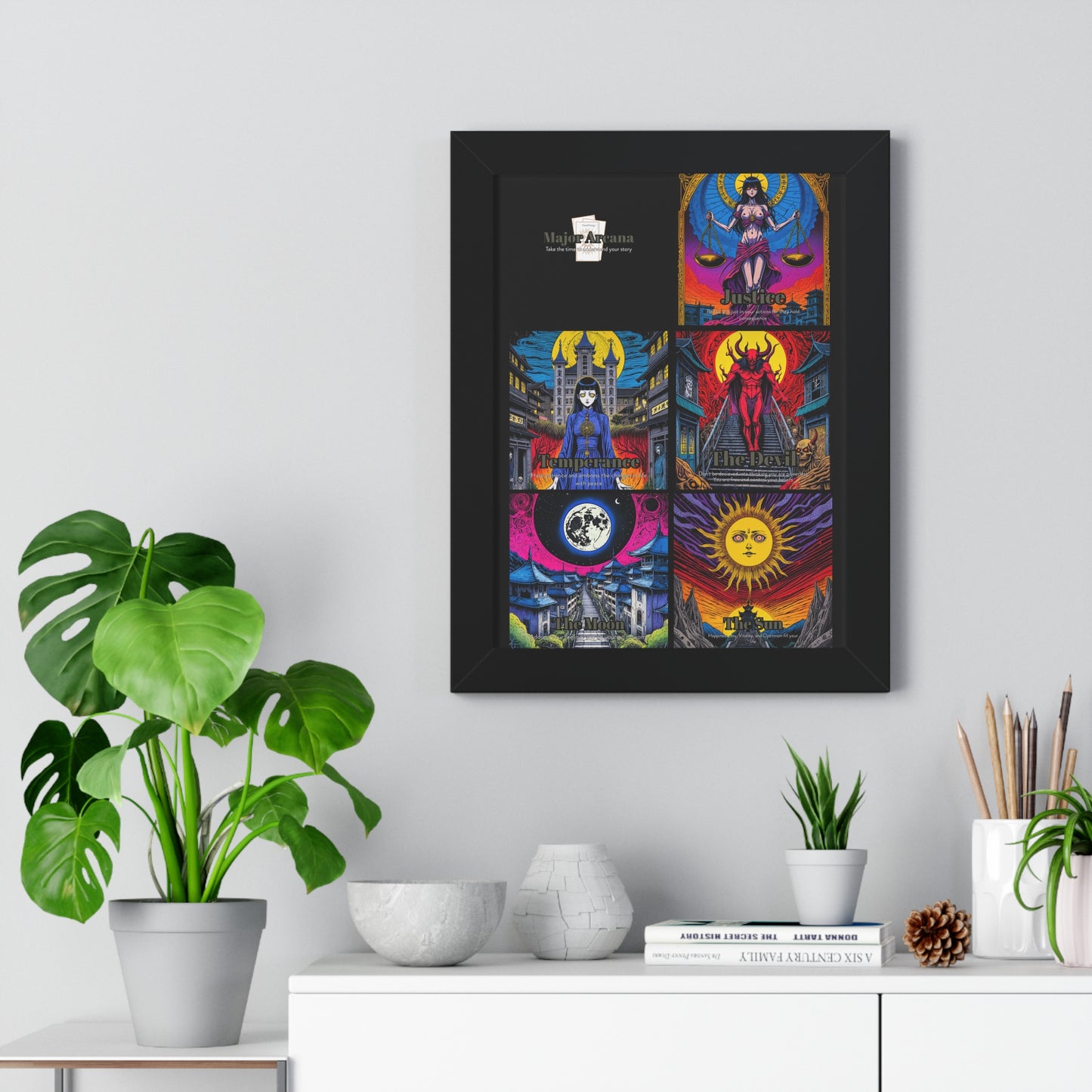 Major Arcana 3 of 4 Framed Vertical Poster