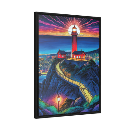 The Cliff Lighthouse 2 - Framed Wall Art
