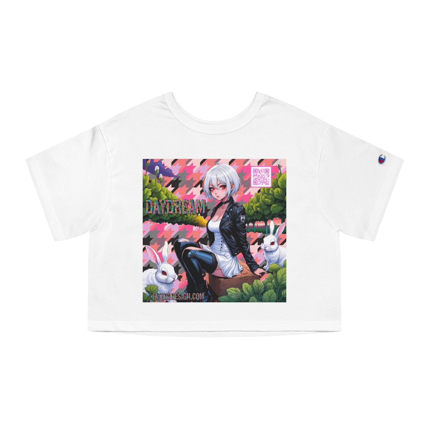 Pink Bomber Daydream Champion Cropped T-Shirt