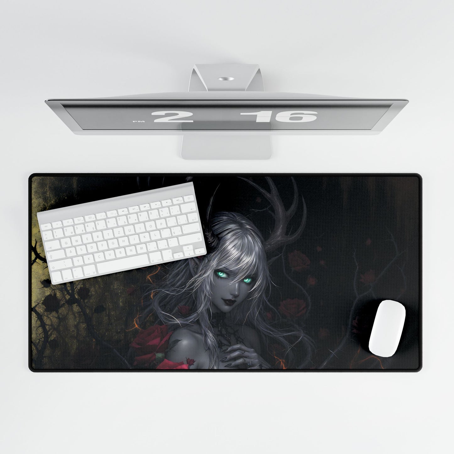 Silver - Ephemeral Love - Desk Mat