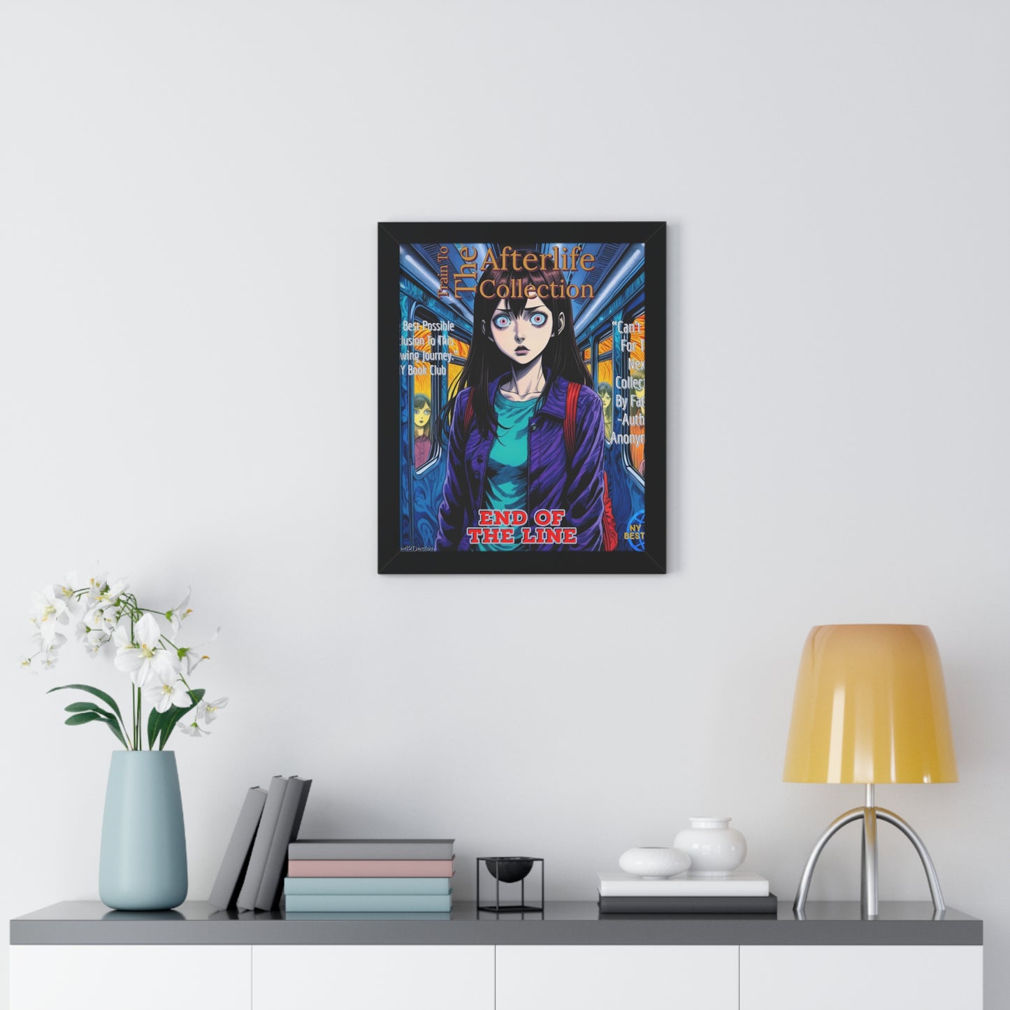Train To The Afterlife B5 Framed Vertical Poster