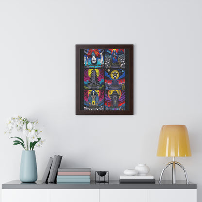 Major Arcana 4 of 4 Framed Vertical Poster
